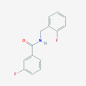 molecular formula C14H11F2NO B14143798 3-fluoro-N-[(2-fluorophenyl)methyl]benzamide CAS No. 712301-19-4