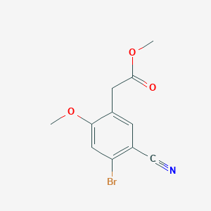 Methyl 4-bromo-5-cyano-2-methoxyphenylacetate