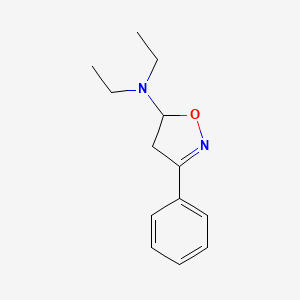 molecular formula C13H18N2O B14143880 N,N-Diethyl-3-phenyl-4,5-dihydro-1,2-oxazol-5-amine CAS No. 88973-08-4