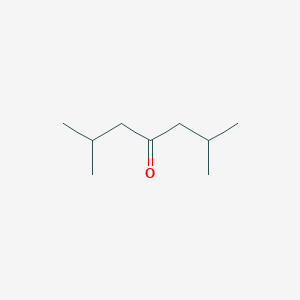 molecular formula C9H18O<br>(CH3CH(CH3)CH2)2CO<br>C9H18O B141440 2,6-Dimethyl-4-heptanone CAS No. 108-83-8