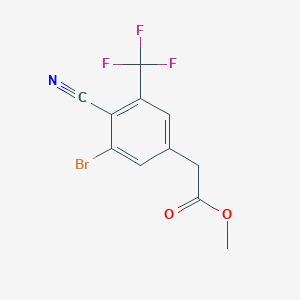 Methyl 3-bromo-4-cyano-5-(trifluoromethyl)phenylacetate