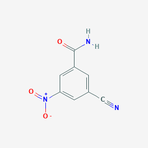 molecular formula C8H5N3O3 B14144131 3-Cyano-5-nitrobenzamide CAS No. 50826-03-4