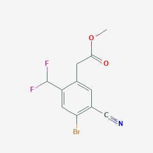 Methyl 4-bromo-5-cyano-2-(difluoromethyl)phenylacetate