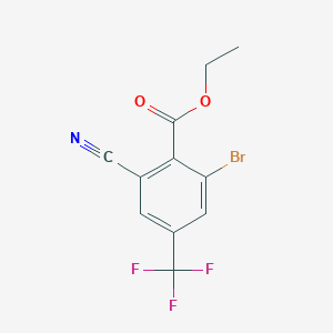 Ethyl 2-bromo-6-cyano-4-(trifluoromethyl)benzoate