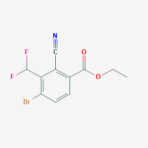 Ethyl 4-bromo-2-cyano-3-(difluoromethyl)benzoate