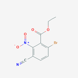 Ethyl 6-bromo-3-cyano-2-nitrobenzoate