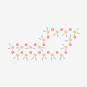 molecular formula C34H102O17Si17 B141445 Cycloheptadecasiloxane, tetratriacontamethyl- CAS No. 150026-96-3