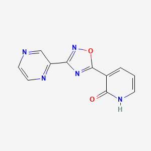 3-(3-pyrazin-2-yl-1,2,4-oxadiazol-5-yl)pyridin-2(1H)-one