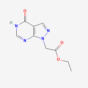 Ethyl (4-oxo-4,5-dihydro-1H-pyrazolo[3,4-d]pyrimidin-1-yl)acetate
