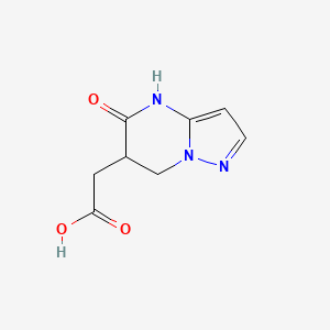 (5-Oxo-4,5,6,7-tetrahydropyrazolo[1,5-a]pyrimidin-6-yl)acetic acid
