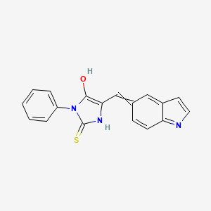4-Hydroxy-5-(indol-5-ylidenemethyl)-3-phenyl-1H-imidazole-2-thione