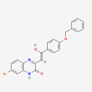 molecular formula C23H17BrN2O3 B1414465 3-[2-(4-Benzyloxy-phenyl)-2-oxo-ethylidene]-7-bromo-3,4-dihydro-1H-quinoxalin-2-one CAS No. 1380572-59-7