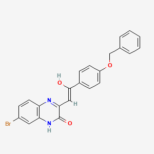 3-[2-(4-Benzyloxy-phenyl)-2-oxo-ethylidene]-7-bromo-3,4-dihydro-1H-quinoxalin-2-one