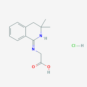 (3,3-Dimethyl-3,4-dihydro-isoquinolin-1-ylamino)-acetic acid hydrochloride
