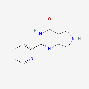 2-(2-Pyridinyl)-6,7-dihydro-5H-pyrrolo[3,4-d]-pyrimidin-4-ol