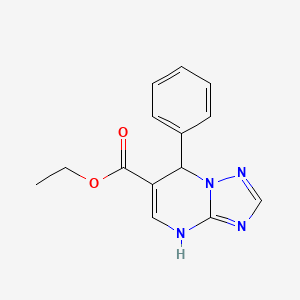 Ethyl 7-phenyl-4,7-dihydro[1,2,4]triazolo-[1,5-a]pyrimidine-6-carboxylate