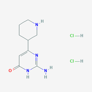 2-Amino-6-(piperidin-3-yl)pyrimidin-4-ol dihydrochloride