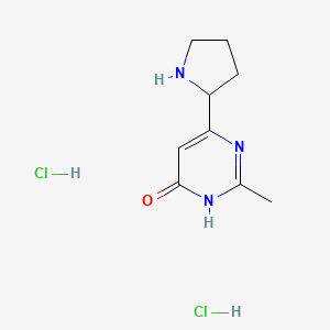 2-Methyl-6-(pyrrolidin-2-yl)pyrimidin-4-ol dihydrochloride