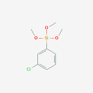molecular formula C9H13ClO3Si B14144747 1-Chloro-3-(trimethoxysilyl)benzene CAS No. 53883-60-6