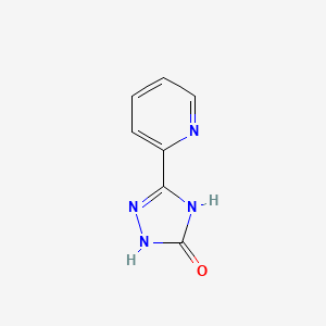 molecular formula C7H6N4O B1414478 3-(pyridin-2-yl)-4,5-dihydro-1H-1,2,4-triazol-5-one CAS No. 56041-30-6