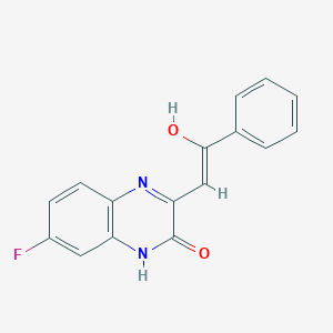 7-Fluoro-3-(2-oxo-2-phenyl-ethylidene)-3,4-dihydro-1H-quinoxalin-2-one