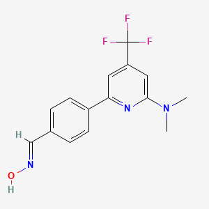 4-(6-Dimethylamino-4-trifluoromethyl-pyridin-2-yl)-benzaldehyde oxime