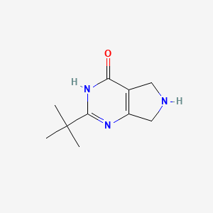 2-(tert-Butyl)-6,7-dihydro-5H-pyrrolo-[3,4-d]pyrimidin-4-ol