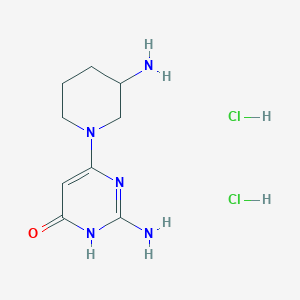 2-Amino-6-(3-aminopiperidin-1-yl)pyrimidin-4(3H)-one dihydrochloride