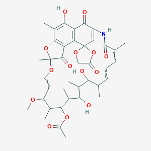 molecular formula C₃₉H₄₇NO₁₄ B141451 Rifamycin O CAS No. 14487-05-9
