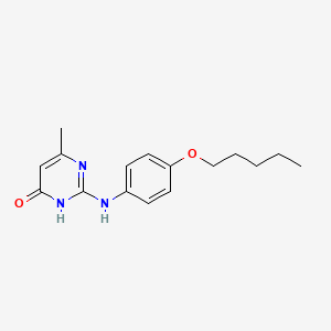 6-Methyl-2-{[4-(pentyloxy)phenyl]amino}pyrimidin-4(3H)-one