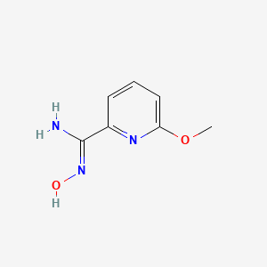 molecular formula C7H9N3O2 B1414515 (Z)-N'-hydroxy-6-methoxypicolinimidamide CAS No. 1344821-34-6