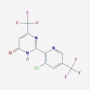 2-[3-Chloro-5-(trifluoromethyl)pyridin-2-yl]-6-(trifluoromethyl)pyrimidin-4-ol
