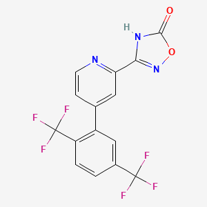 3-[4-(2,5-Bis-trifluoromethylphenyl)-pyridin-2-yl]-4H-[1,2,4]oxadiazol-5-one