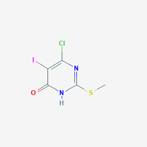 6-Chloro-5-iodo-2-(methylthio)pyrimidin-4(1H)-one