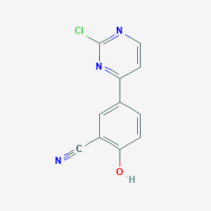5-(2-Chloropyrimidin-4-yl)-2-hydroxybenzonitrile