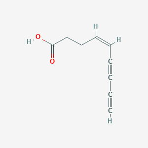 molecular formula C9H8O2 B14145368 cis-Non-4-en-6,8-diynoic acid CAS No. 505-87-3
