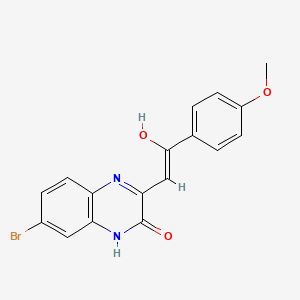 7-Bromo-3-[2-(4-methoxy-phenyl)-2-oxo-ethylidene]-3,4-dihydro-1H-quinoxalin-2-one