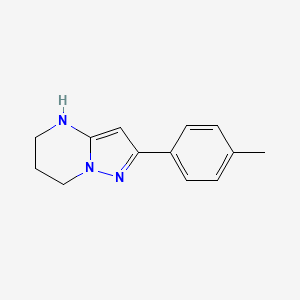 molecular formula C13H15N3 B1414544 2-(4-methylphenyl)-4H,5H,6H,7H-pyrazolo[1,5-a]pyrimidine CAS No. 1547030-53-4