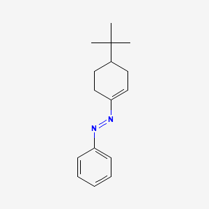 molecular formula C16H22N2 B14145481 (E)-1-(4-tert-Butylcyclohex-1-en-1-yl)-2-phenyldiazene CAS No. 89237-13-8