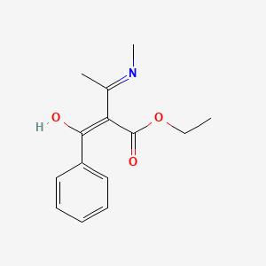 molecular formula C14H17NO3 B1414551 Ethyl (2E)-2-benzoyl-3-(methylamino)but-2-enoate CAS No. 82140-46-3