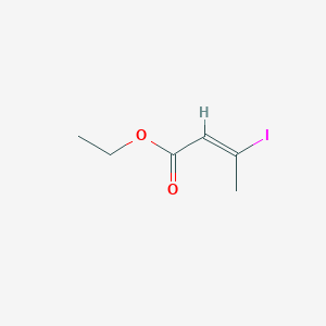 molecular formula C6H9IO2 B14145529 2-Butenoic acid,3-iodo-,ethyl ester,(2Z)- CAS No. 34450-61-8