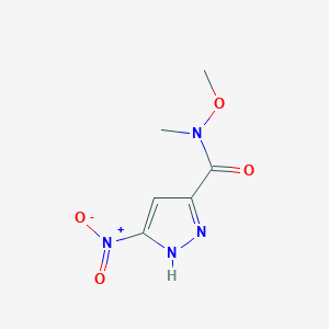 N-Methoxy-N-methyl-3-nitro-1H-pyrazole-5-carboxamide