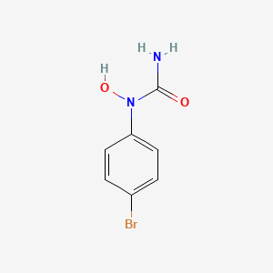 molecular formula C7H7BrN2O2 B14145576 1-(4-Bromophenyl)-1-hydroxyurea CAS No. 34816-61-0