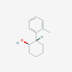 molecular formula C13H18O B14145626 Cyclohexanol, 2-(2-methylphenyl)-, trans- CAS No. 157604-32-5