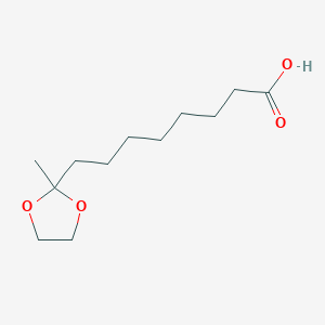 molecular formula C12H22O4 B14145769 8-(2-Methyl-1,3-dioxolan-2-YL)octanoic acid CAS No. 4388-49-2