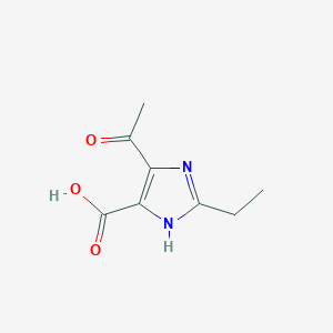 B1414577 5-Acetyl-2-ethyl-3H-imidazole-4-carboxylic acid CAS No. 1378598-94-7