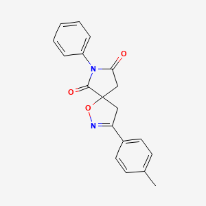 molecular formula C19H16N2O3 B14145878 3-(4-Methylphenyl)-7-phenyl-1-oxa-2,7-diazaspiro[4.4]non-2-ene-6,8-dione CAS No. 896072-45-0