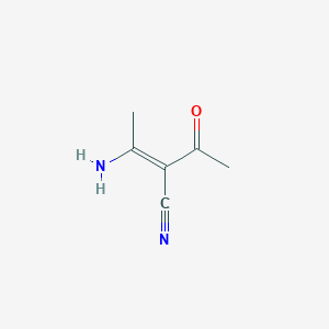 molecular formula C6H8N2O B14145903 2-Acetyl-3-aminobut-2-enenitrile CAS No. 1113-72-0