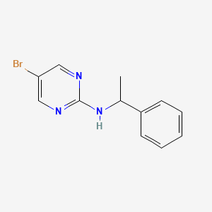 molecular formula C12H12BrN3 B14145910 5-bromo-N-(1-phenylethyl)pyrimidin-2-amine CAS No. 886366-07-0