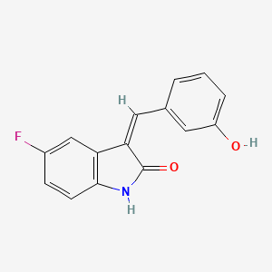 molecular formula C15H10FNO2 B1414595 5-Fluoro-3-(3-hydroxybenzylidene)-1,3-dihydro-2H-indol-2-one CAS No. 2197064-30-3